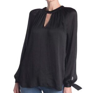 Trina Turk 'Water Lily' Tie-Sleeve Textured Top